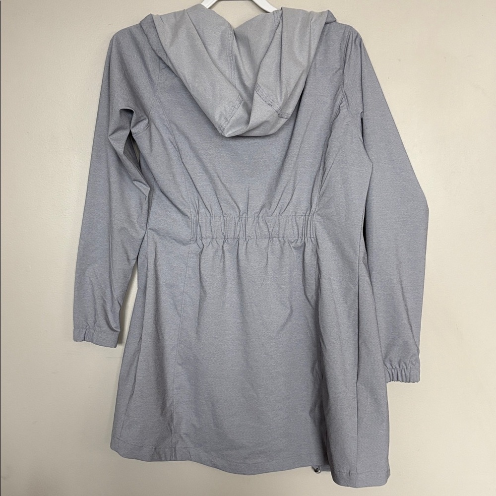 Columbia Women’s Lightweight Hooded Jacket Gray Zip Front Size M - Picture 5 of 8